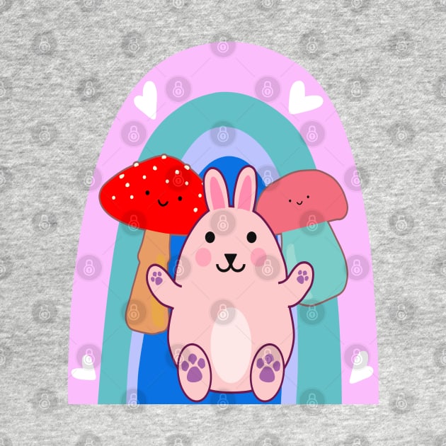 Easter Bunny Rabbit Mushroom Kawaii Anime LGBTQ by Maxx Exchange